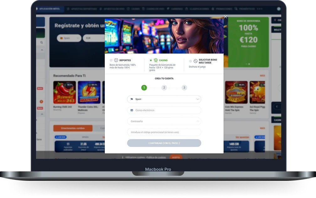 20Bet Casino Registro de Cuenta 20Bet Casino con formulario de registro y opciones de bonos de bienvenida para deportes y casino